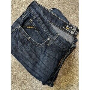 Ariat Men's Rebar M4 38x31 (Tag 36x34) Relaxed DuraStretch Edge Boot Cut Bodie